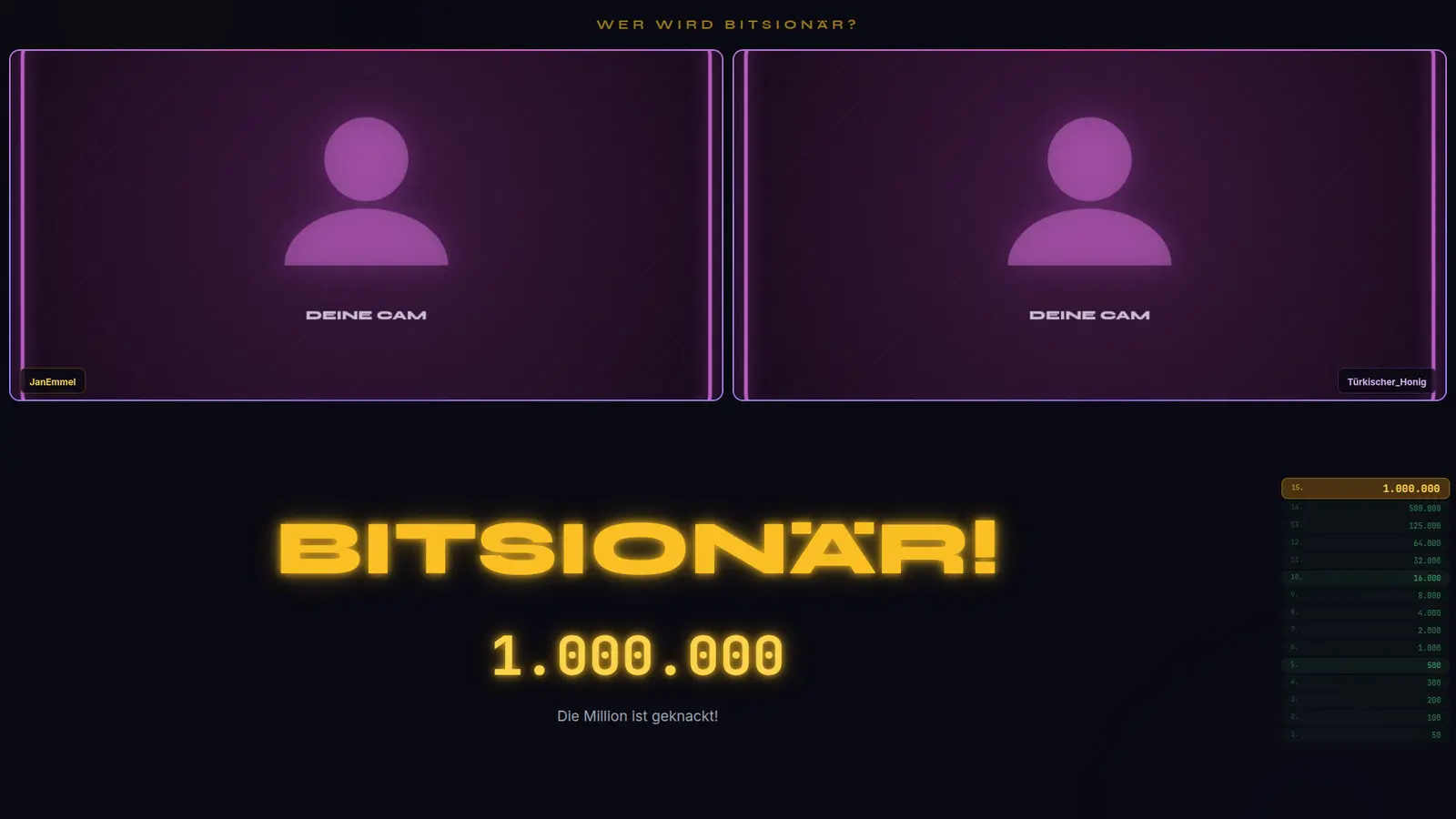 Bitsionär: Beispielansicht 4 mit Beispielinhalten