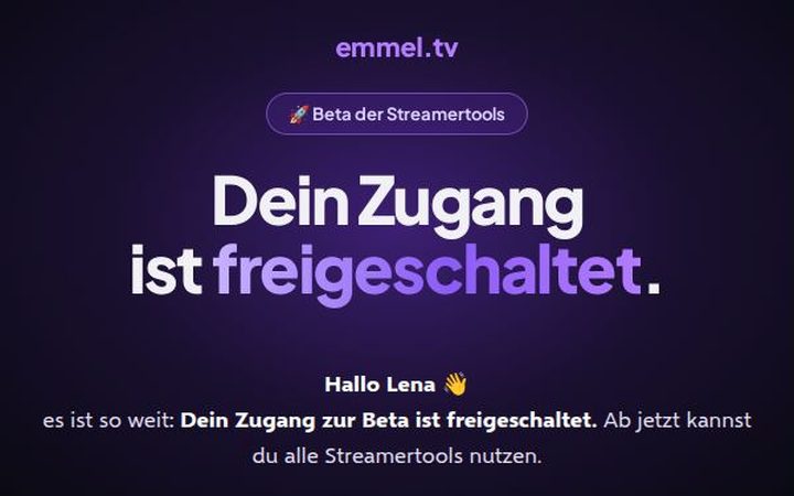 So sieht Schritt 03 aus: Freischaltung